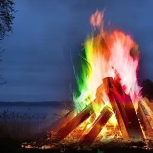 캠핑 오로라 레인보우 불꽃 불멍 가루 10g M11172 감성캠핑 캠핑파이어