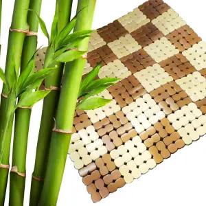 천연 대나무 방석 마작문양 투톤 통풍 쿠션 대방석 대나무 대나무방석