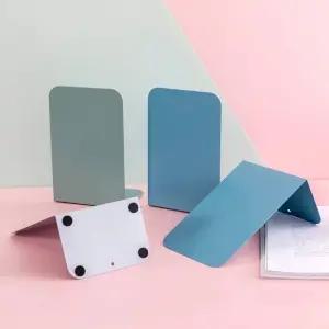 간이 책상위 틈새 책꽂이 북엔드 이동식 L자 그린 책상위책꽂이 파일함