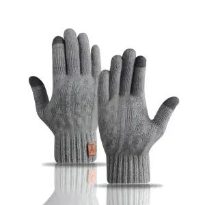 (별별창고) 남성 울 장갑 기모장갑 운전 방한 남자 겨울 스마트폰 터치