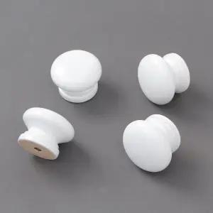 서랍장 둥근 나무 손잡이 원목 문고리 4개입