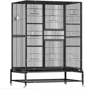 앵무새 케이지 이동장 대형 철장 아크릴 놀이터 화이트