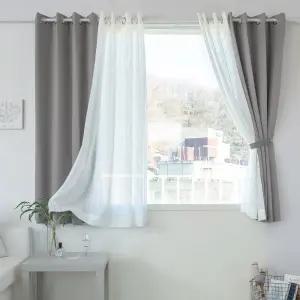 까르데코 노르딕 암막+베일리 쉬폰 창문커튼 4장