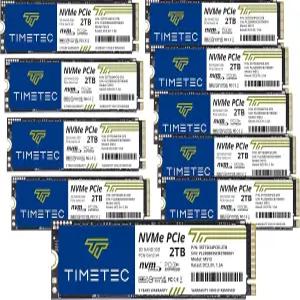 타임텍 2TBx10 (10팩) SSD NVMe PCIe Gen3x4 8Gb /s M.2 2280 3D NAND TLC 1800TBW 읽기/쓰기 속도 최대 3