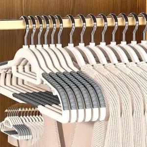 잠바옷걸이 미끄럼방지 어깨뿔방지 옷걸이 그레이 5개