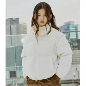 [롯데백화점]커버낫키즈 디테처블 리버서블 글로시 다운점퍼 CK2504DP61IV