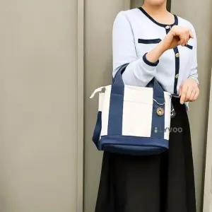 [라일리] Rly 6컬러 외출가방 미니 캔버스백 토트크로스백 기저