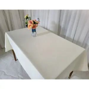 방수식탁보 테이블보 6인용 5인용 미색 230x145덮개 상보 매트 크리스마스 커버 캠핑 카바