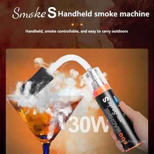 LENSGO Smoke S 30W 휴대용 포그머신, 스튜디오 짧은 촬영 드라이아이스 연기 효과