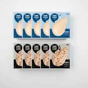 녹말 없는 닭가슴살 구운 부드러운 순수 닭가슴살칩 2종 혼합