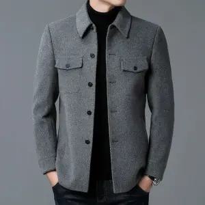 모직 칼라 남자재킷 블레이져 쇼트 코트 추동 점퍼 캐시미어 재킷 양면 원템4