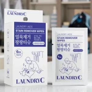 패딩 워터 티슈 의류 얼룩 오염 제거용 일회용 물티슈 휴대용