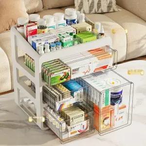 약서랍장 약 정리함 상자 보관함 투명 수납