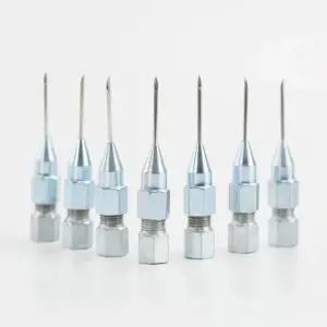 헤드 구리스 커플러 니들 탈착식 팁 정밀 바늘 그리스건 주입 노즐