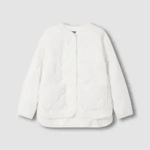 자주 여성 경량패딩 라이트 자켓 점퍼 루즈핏 아이보리