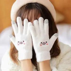 귀여운 겨울 털장갑 방한장갑 핸드폰 니트장갑 남자 여성 터치장갑 털장갑 겨울장갑 방한장갑