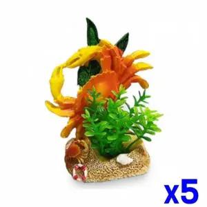 [알티피아]WL 수족관 관상용 꽃게장식 x5개 수조장식품 어항장식