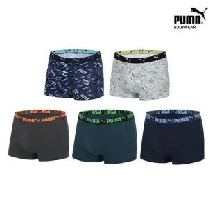 [푸마] 주니어 남아 프린트 코튼 드로즈 5종 세트