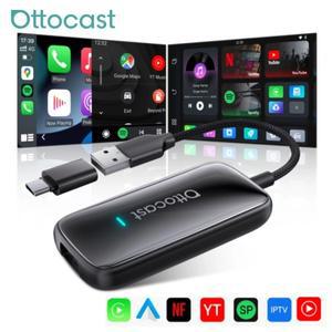오토캐스트 플레이2비디오 울트라 무선 카플레이 차량 멀티미디어 스마트 박스 고해상도 1080P 로컬 재생