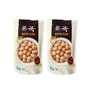 본죽 냉장 메추리알 장조림 1kg 2팩