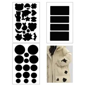 패딩 1매 셀프 스티커 블랙 수선 3종 패치 의류 패딩 수선 패치 의류 테이프 리폼 구멍난 가방 셀프