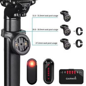 가민 호환 바리아 레이더 후방 감지 자전거 후미등 마운트 홀더 브래킷 어댑터 헤드라이트 카메라 고정 베