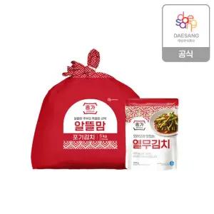 종가 알뜰맘 포기김치 5kg+열무김치400g