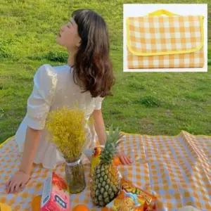 고품질 휴대용 방수 체크 패턴 소풍 매트 캠핑 야외 피크닉 (WFKG2T0)