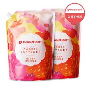 더블하트 유아 섬유유연제 베이비플로럴 1.8L(리필)2개