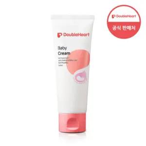 더블하트 생애 첫 보습 파우더리향 베이비크림 100ml