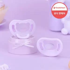 더블하트 올실리콘 통잠 쪽쪽이 소프트버디 스윗드림 굿나잇퍼플(M/3개월~)