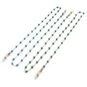 고품질 터키석 비즈 3타입 4mm 안경줄 마스크 스트랩 아이웨어 C 골드 (WFKILJ4)