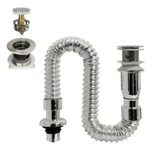 h자동팝업 아이트랩 일체형 하수구폽업 세면대배수구 (WFGXB4U)