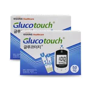 오상헬스케어 글루코터치 혈당시험지 검사지 100매 검사지 당 체크지 혈당 스트립