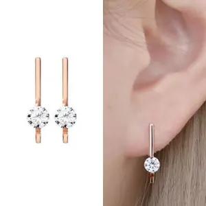 [룽스]금침 큐빅 포인트 스틱 바 스틱귀걸이 귀걸이 14K