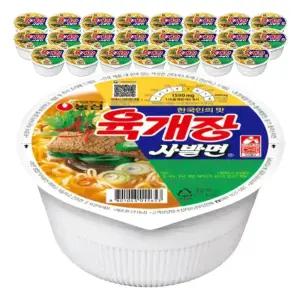 농심 육개장사발면 86g, 24개