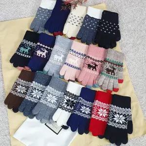 울 기모 겨울 방한 스마트폰 터치장갑 여성 남성 아동 주니어 초등학생