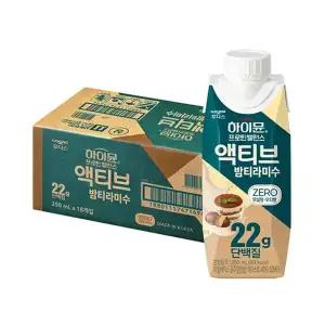 후디스 하이뮨 프로틴 밸런스 액티브 22g 밤티라미수 ZERO 250ml, 18입, 1개