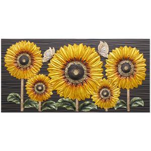 돈들어오는그림 해바라기나비 풍수지리 액자 안방침실 홈데코 재물의미 센스있는 집들이결혼이사개업식선물