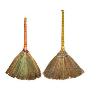 갈대비 튼튼한 잘쓸리는 부드러운 실내 실외 사무실 미용실 업소용 먼지 청소 롱 긴 갈대 빗자루