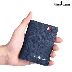 윌리엄캠벨 (WilliamCambell) 남성 카드지갑 명함 여성 남자 학생 미니 가죽 명함 반지갑 W193