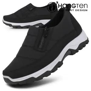 [행텐] 남녀 기모안감 겨울 패딩슬립온 겨울방한화 지퍼슈즈 보온신발