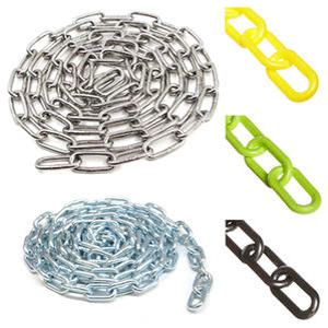 스텐 304 체인 사슬 2-8mm 1m 단위절단판매 쇠사슬 플라스틱 철체인 차단줄 바리게이트 안전잠금 개줄