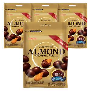 롯데웰푸드 아몬드초코볼 2layer, 70g, 4개