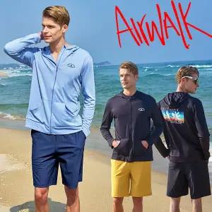 [아웃도어스/에어워크]에어워크서프 남성래쉬가드세트 2피스 후드집업 보드숏 YAWe5071 eLAWe0912