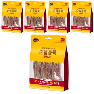 건강한 간식 순살듬뿍 안심오리 300g 5개