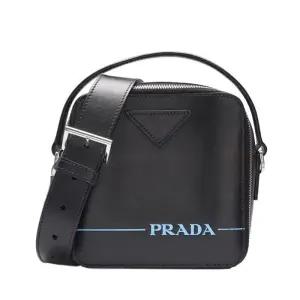 [중고명품] 블랙 카프스킨 브릭 스퀘어 토트백