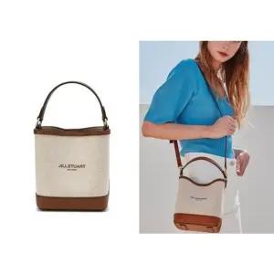 [갤러리아] JABA4E648 [뉴페이퍼] 아이보리 캔버스 버킷백 S