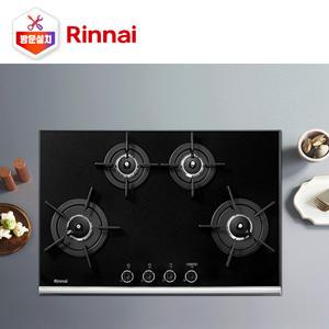 린나이 RBR-P4400 빌트인 블랙펄 와이드4구 가스쿡탑 도시가스