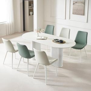 [제퍼슨가구]리아노 포세린 세라믹식탁 템바보드 식탁세트 타원형 6인용